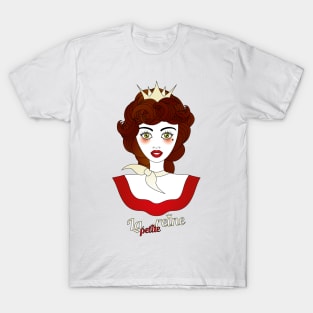 Little queen with French designation "la petite reine" - beautiful girl illustration T-Shirt